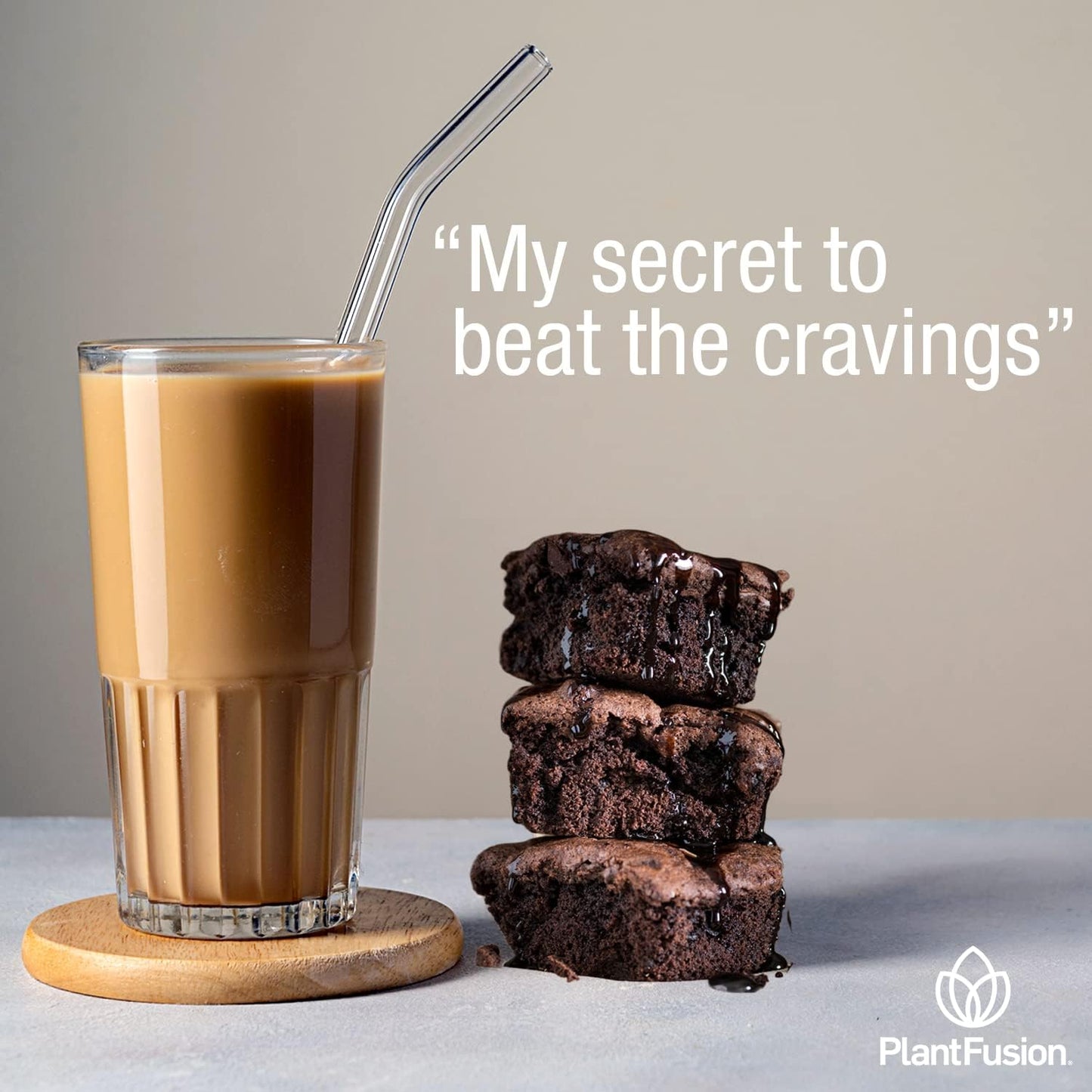 Vegan Chocolate Brownie Plant-Based Protein Powder with Prebiotic Fiber & Superfoods - 1.85 lb