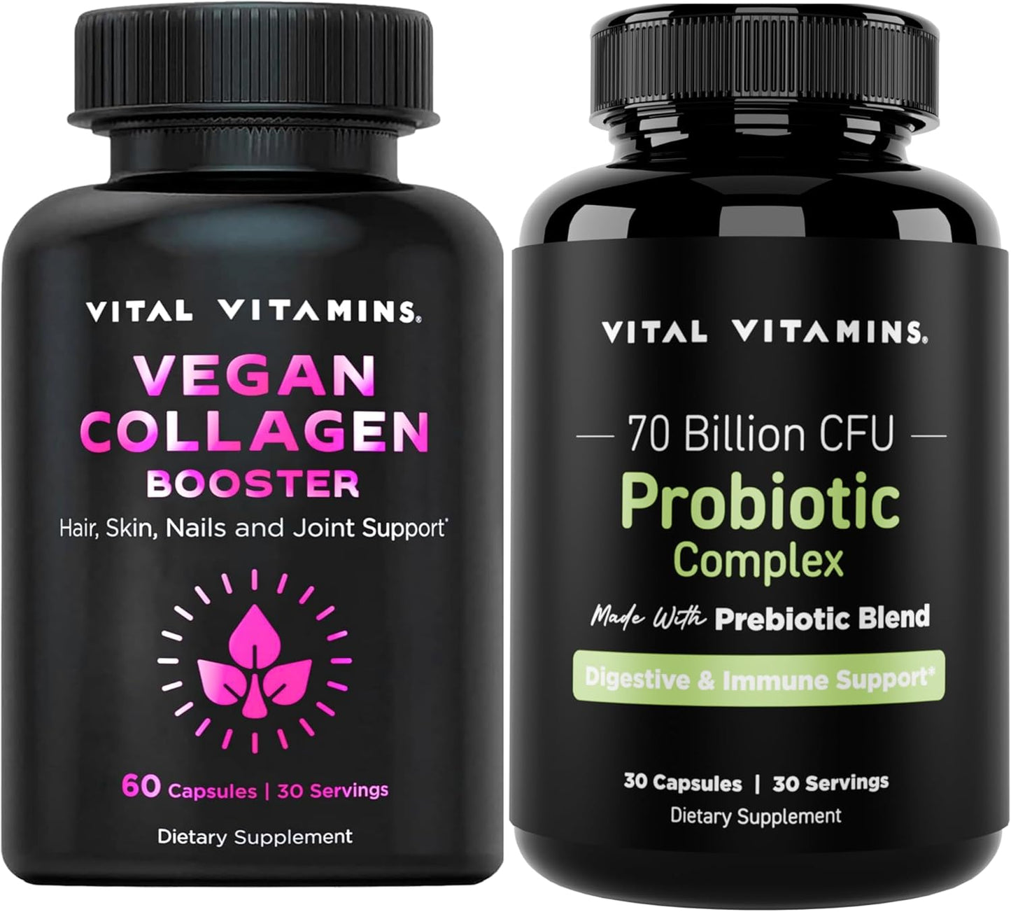 Vegan Collagen Booster with Probiotic Complex for Essential Vitamins
