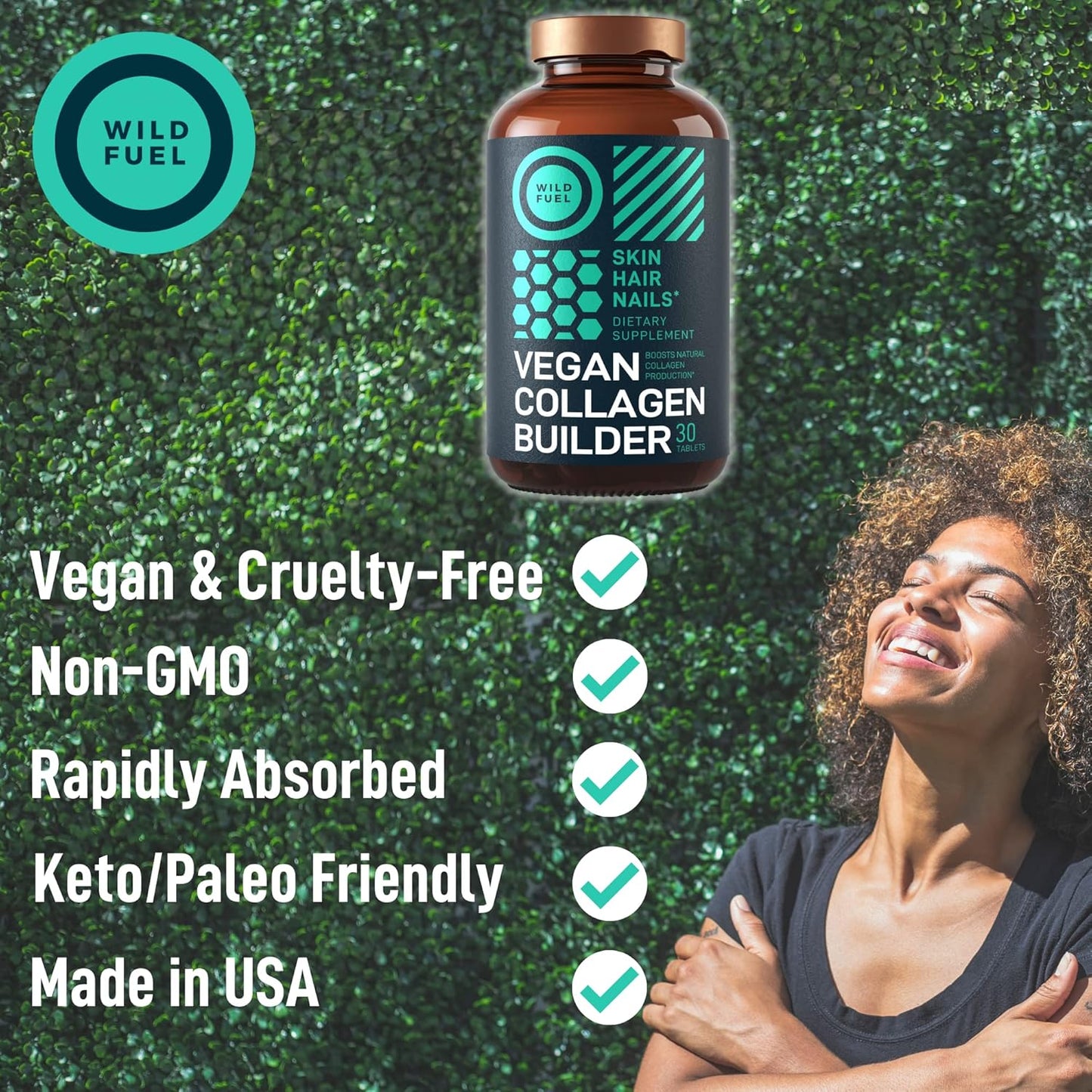 Vegan Collagen Builder with Saffron Extract Bundle for Radiant Skin and Health