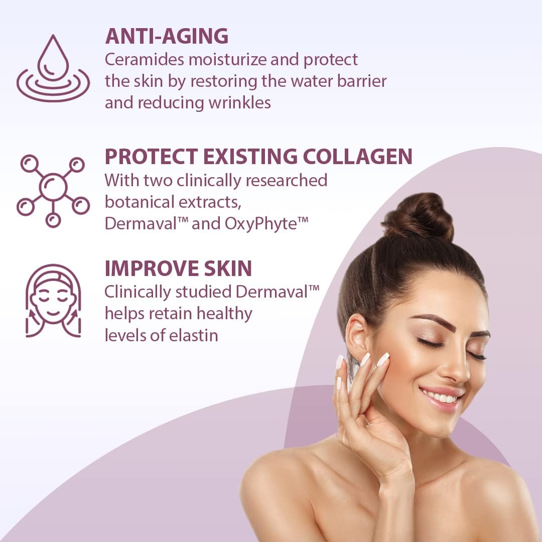 Vegan Collagen Powder for Women - Plant-Based Beauty Supplement for Hair, Skin, and Nails - Gluten-Free, Non-Dairy, Non-GMO - Strawberry Lemonade Flavor - 18 Servings