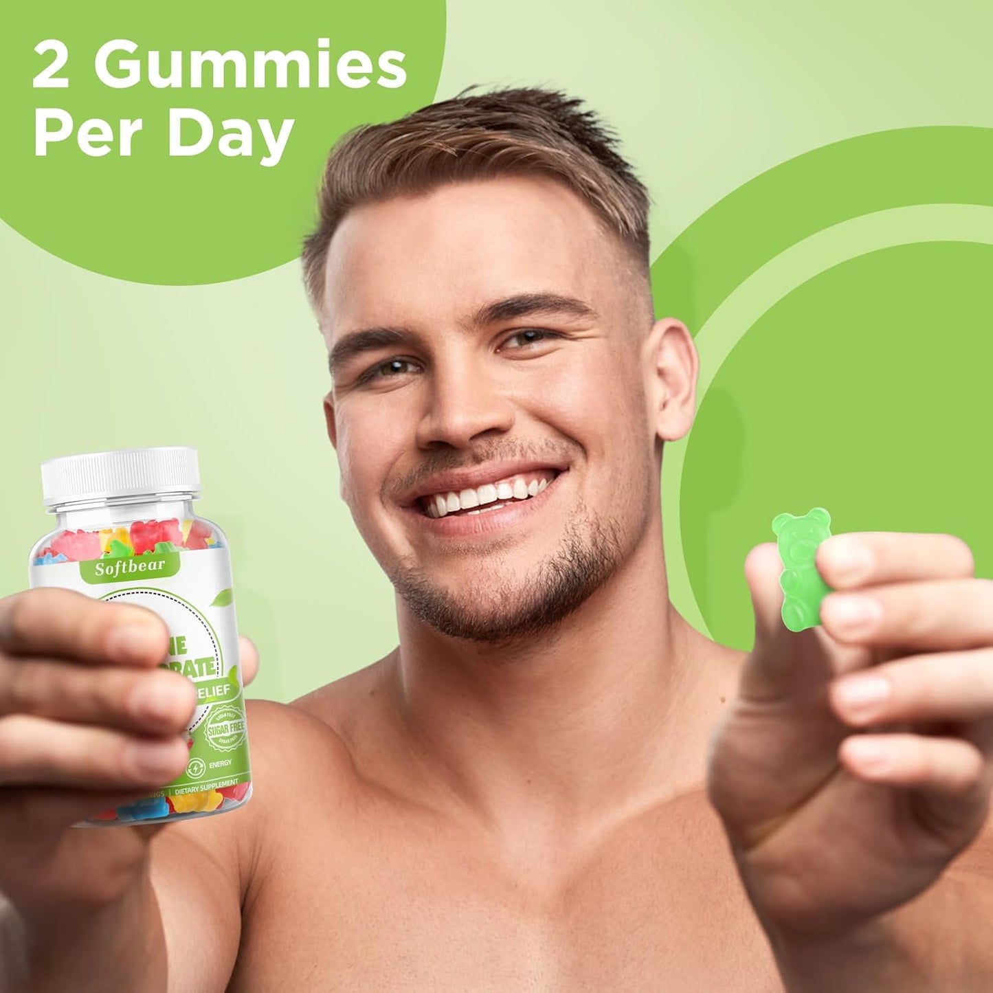 Vegan Creatine Monohydrate Gummies 5000mg for Muscle Strength - 120 Count Mixed Flavor Pre Workout Supplement for Men and Women