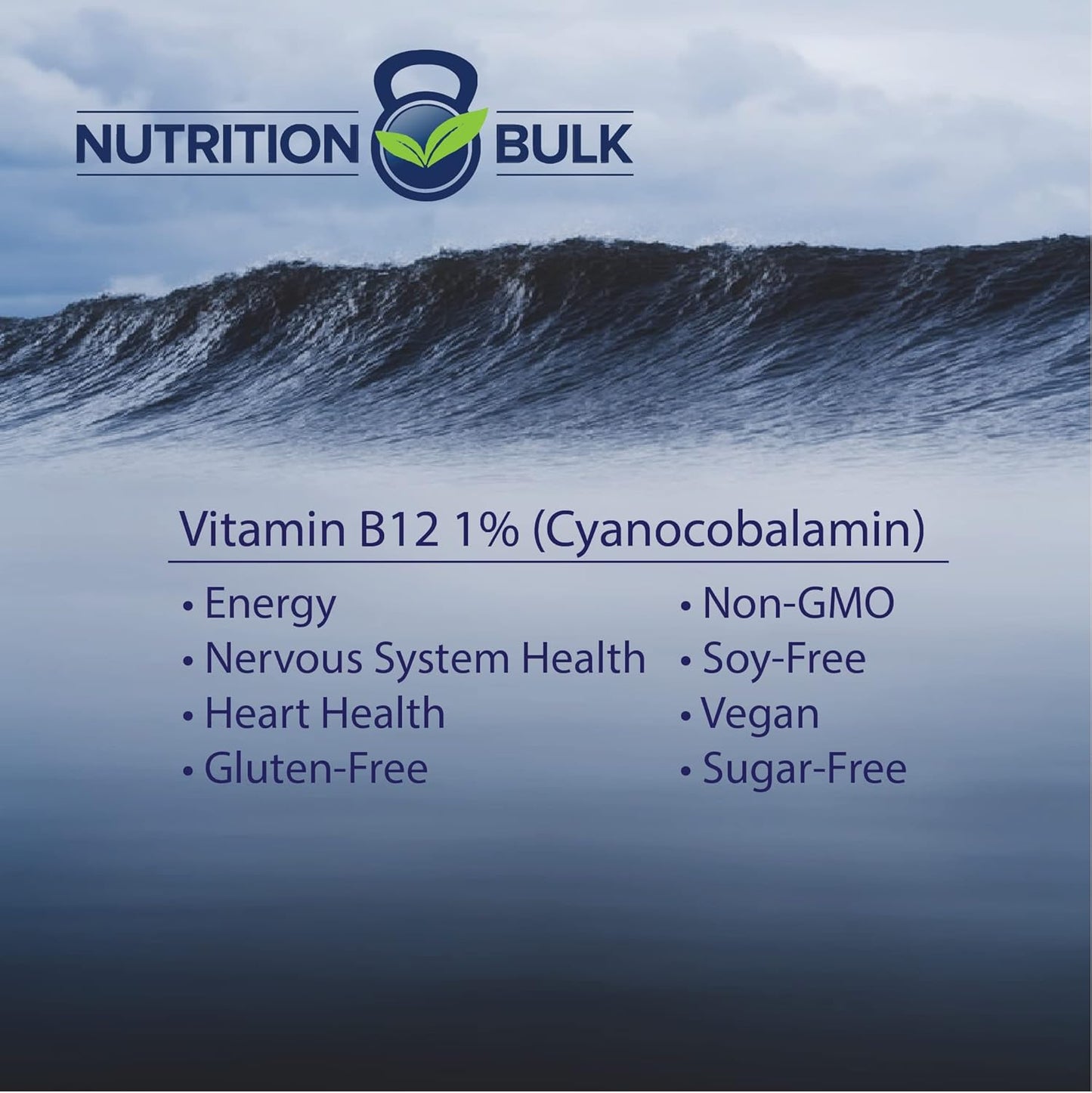 Vegan Cyanocobalamin Powder for Energy and Nervous System Health - 500g