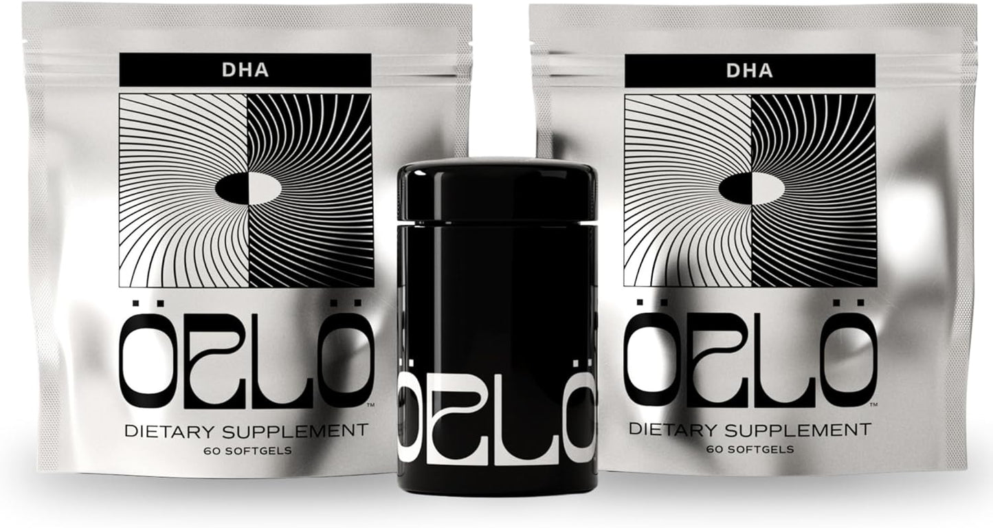 Vegan DHA Omega 3 Supplement - Triple Strength Plant Based Algae Oil - Sustainable Alternative to Krill or Fish Oil - 120 Mini Softgels