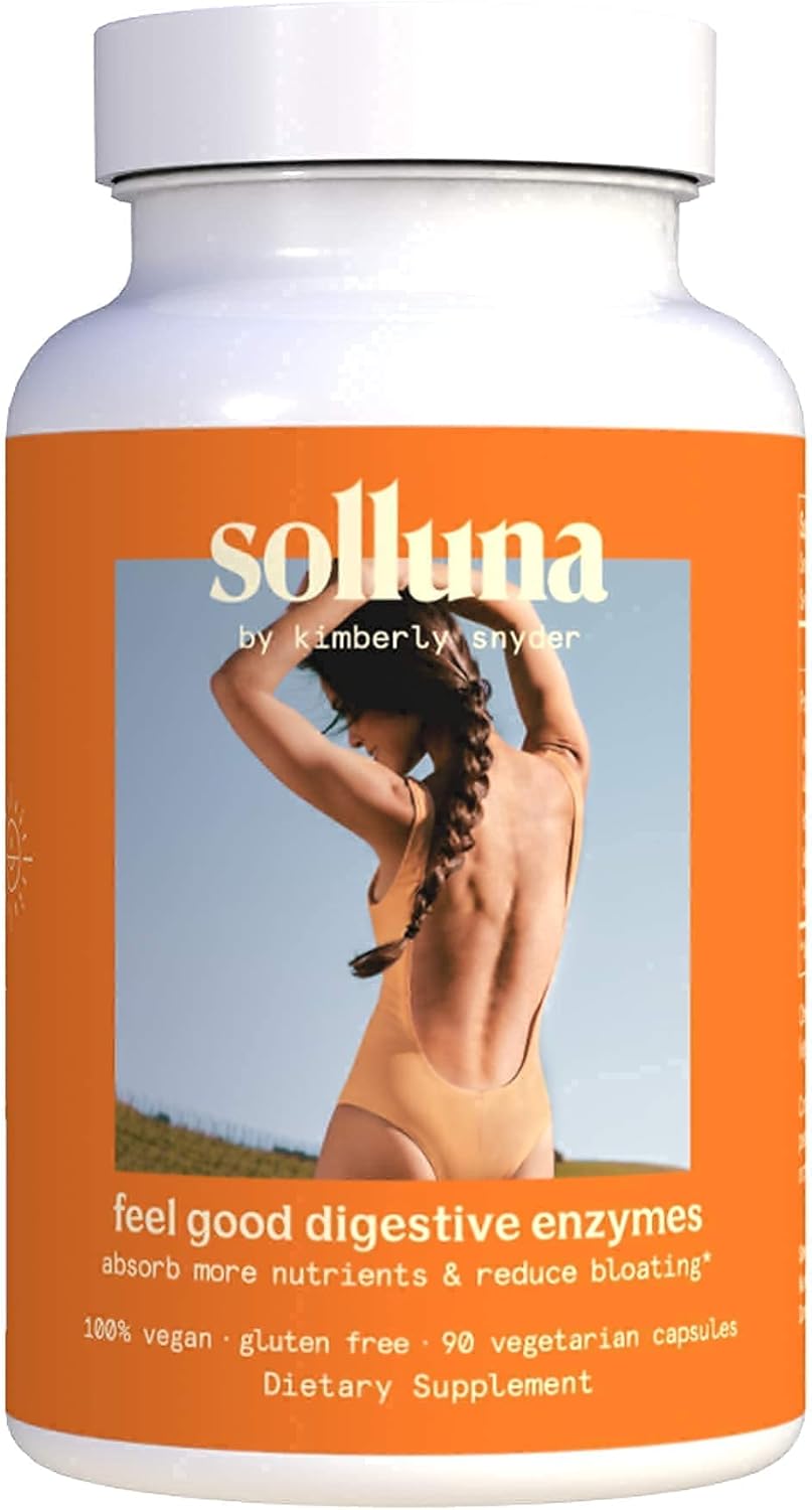 Vegan Digestive Starter Kit for Detox & Nutrient Absorption: Enzymes, Probiotics, Colon Cleanse by Solluna