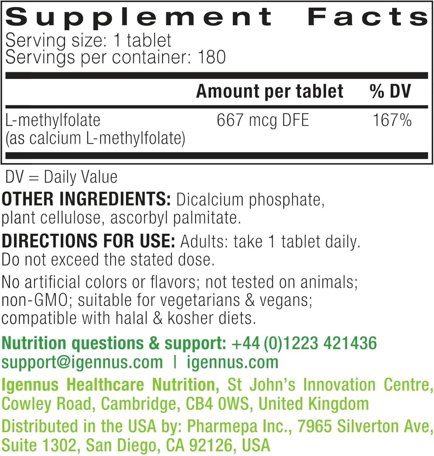 Vegan Folate & B12 Bundle: 400mcg Methylfolate + 5000mcg B12 Cherry Spray by Igennus