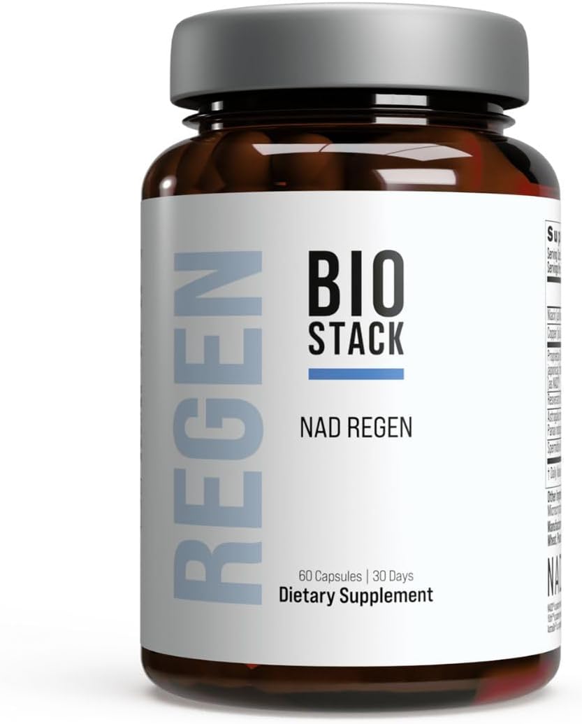 Vegan-Friendly NAD+ Supplement with Resveratrol for Anti-Aging and Energy Boost