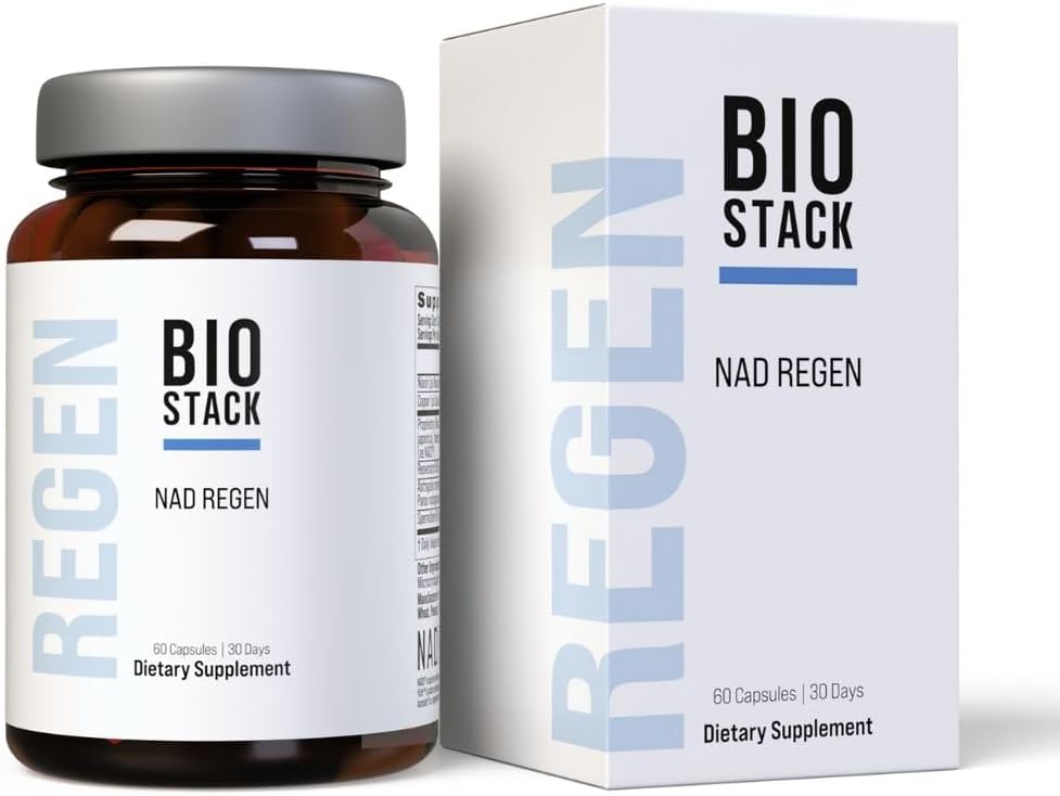 Vegan-Friendly NAD+ Supplement with Resveratrol for Anti-Aging and Energy Boost