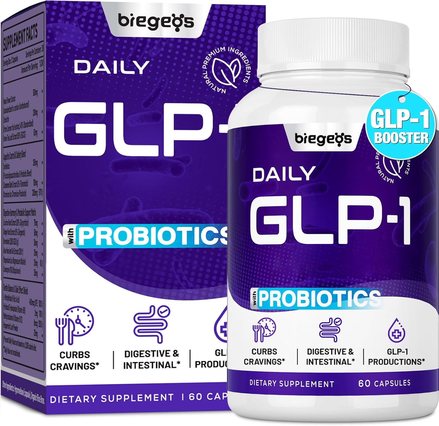 Vegan GLP-1 Supplement Capsules - 60 Count