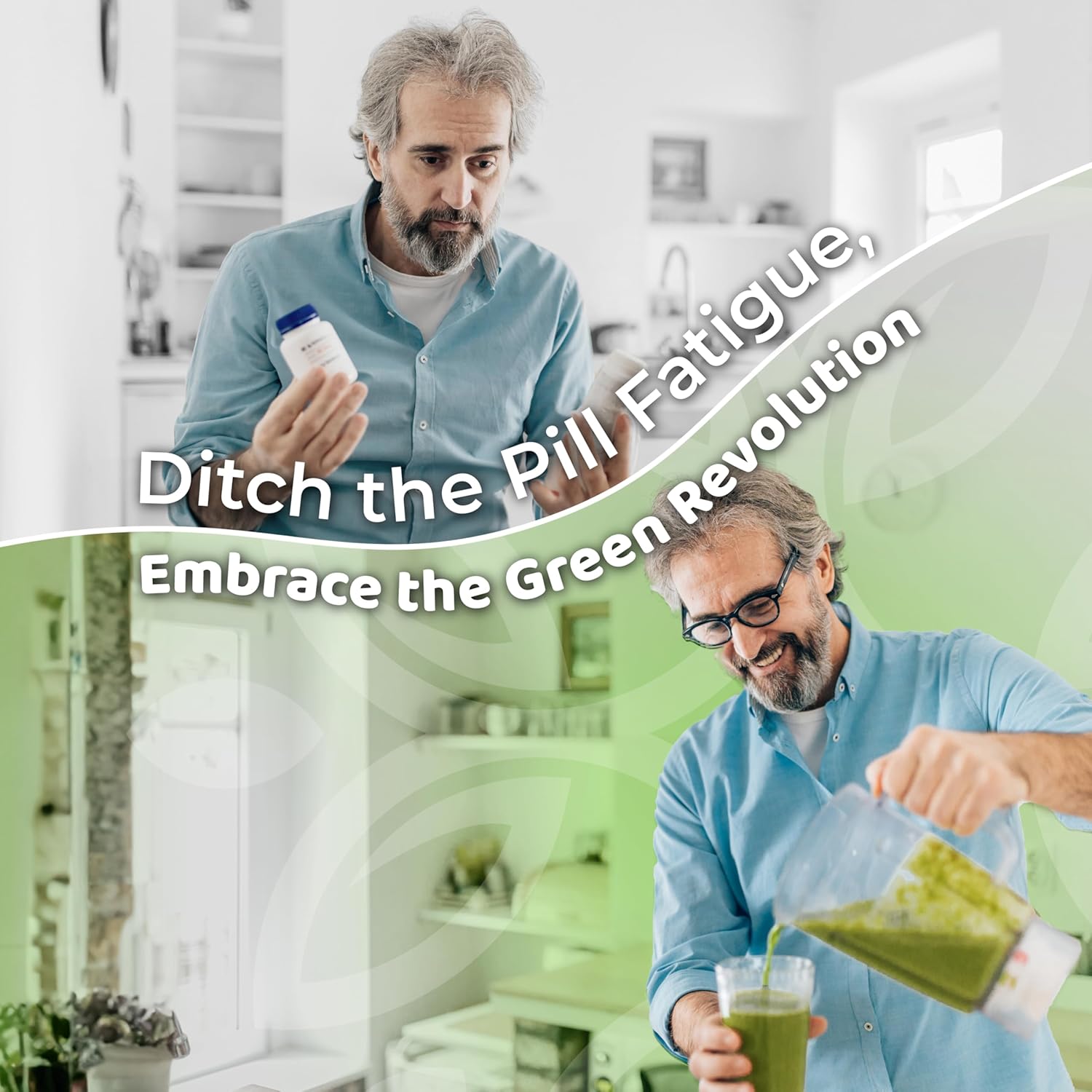 Vegan Greens Superfood Powder with 46 Superfoods, Probiotics & Enzymes - Boost Gut Health, Metabolism & Energy - 30 Servings