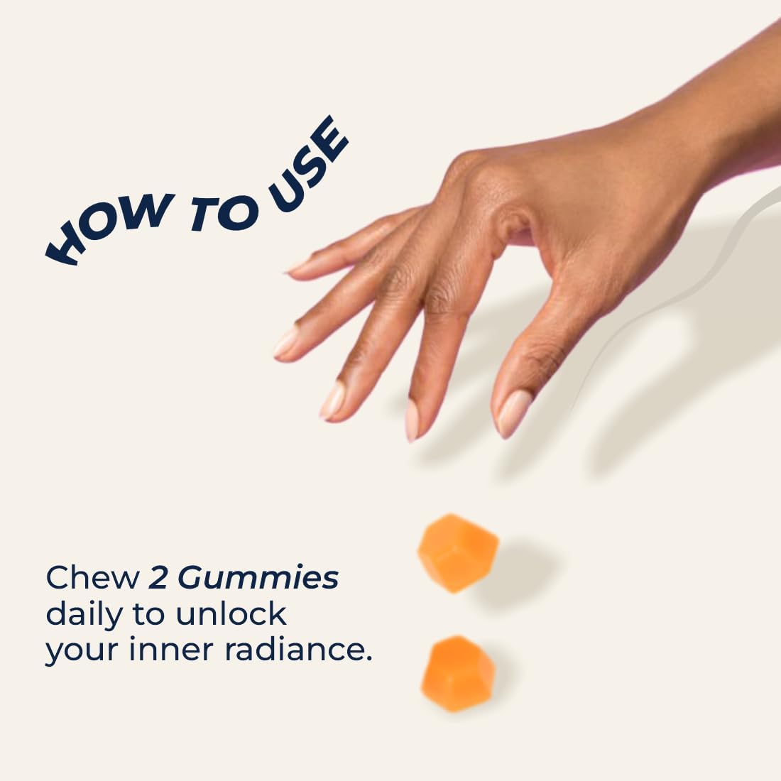 Vegan Hair Vitamins with Biotin, Zinc, and Vitamins for Hair Growth, Skin & Nails - 60 Gummies