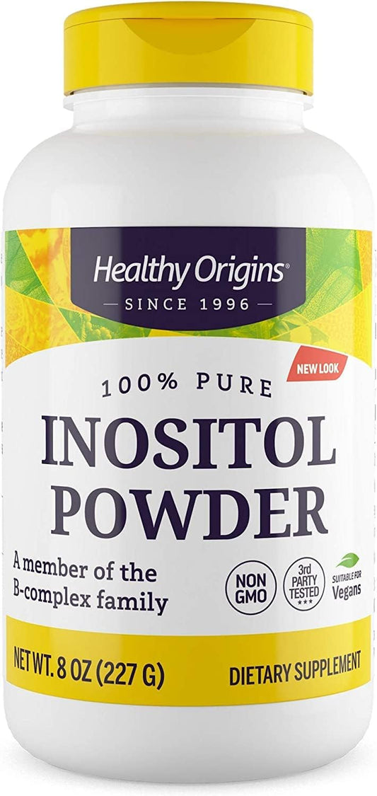 Vegan Inositol Powder 227g - B8 Vitamin Supplement for Skin, Hair & Nails - Gluten-Free B Complex Family Powder - Non-GMO Vegan Supplement
