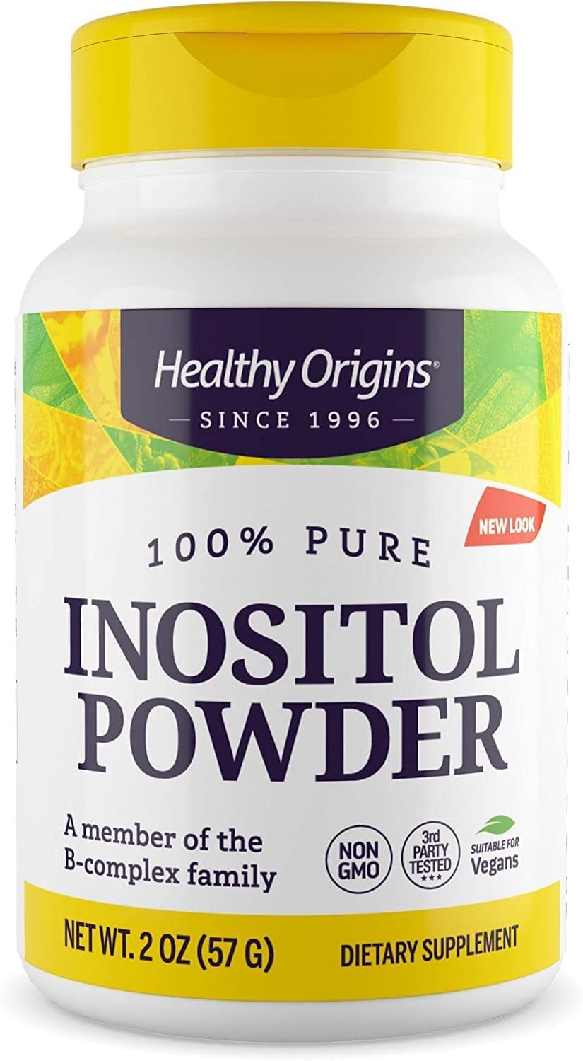 Vegan Inositol Powder for Skin, Hair & Nail Health - Vitamin B8 Supplement - Gluten-Free - 2 Oz