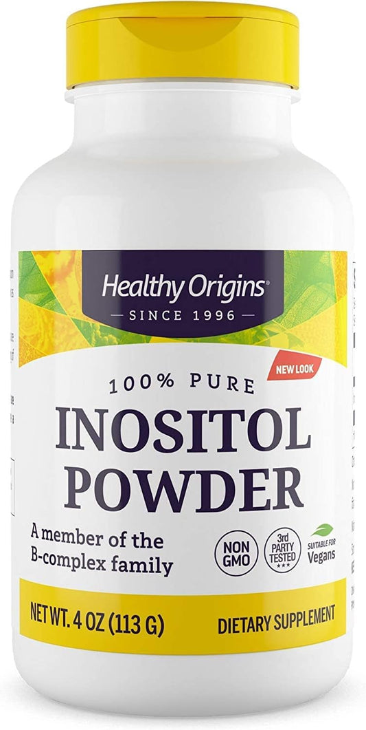 Vegan Inositol Powder for Skin, Hair & Nails - B8 Vitamin Supplement - 113.4g - Gluten-Free & Non-GMO - B Complex Family