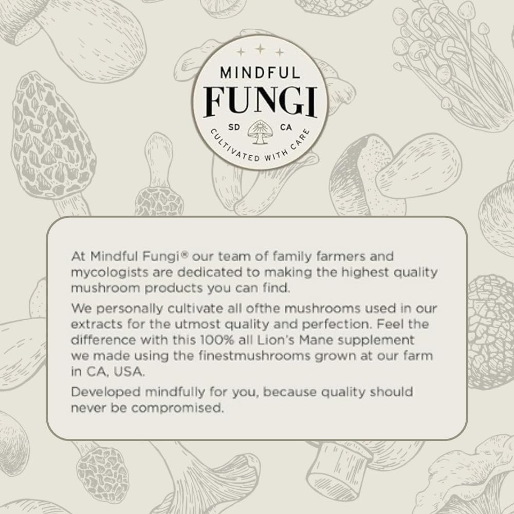 Vegan Lion's Mane and Cordyceps Mushroom Liquid Extract for Brain and Energy Support (1 Fl Oz)