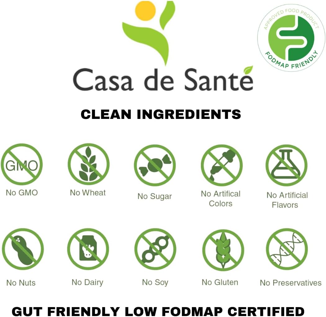 Vegan Low FODMAP Vitamin B-100 Complex with Inositol, Choline & PABA by Casa de Sante