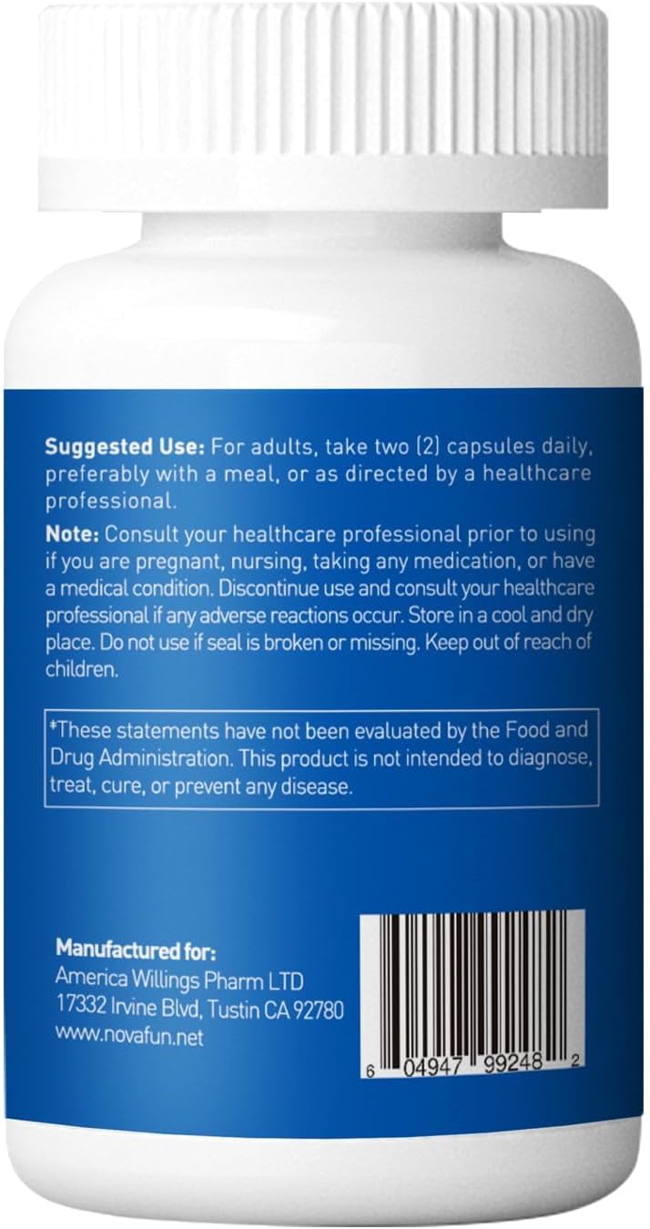 Vegan Magnesium Complex Supplement with Vitamin B6 for Heart and Bone Support - 420mg Magnesium Citrate, Malate, Taurate, Oxide, Glycinate - 120 Capsules