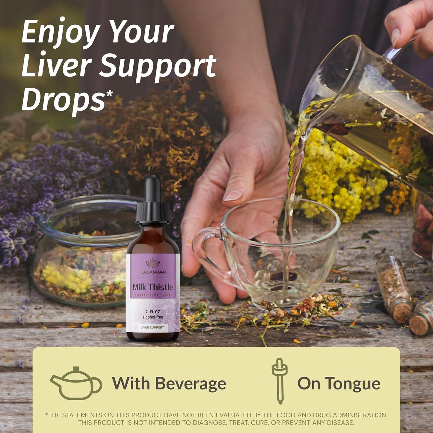 Vegan Milk Thistle Drops for Liver Support - Non-GMO Liver Detox Tincture - Alcohol & Sugar-Free Cleanse Supplement, 28-Day Supply - BoostGo Australia