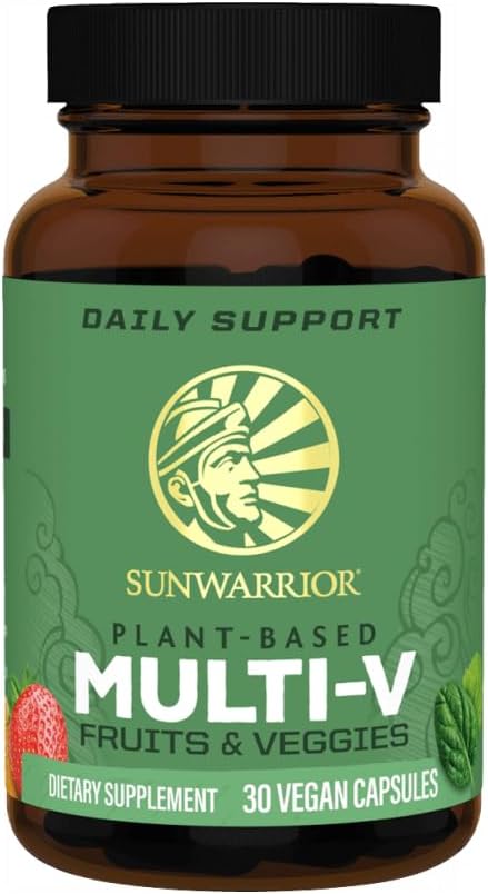 Vegan Multivitamin Capsules for Men & Women with Vitamin D, C, E, B Complex from Whole Foods - Gluten-Free & Raw Formula - 30ct