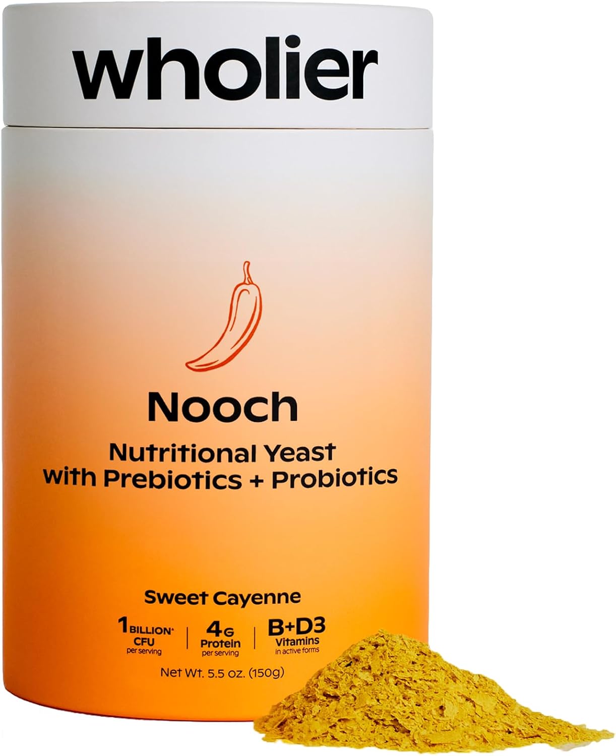 Vegan Nutritional Yeast Flakes with Prebiotics, Probiotics, B12, and D3 - 5.3 oz. (BBQ Flavor)