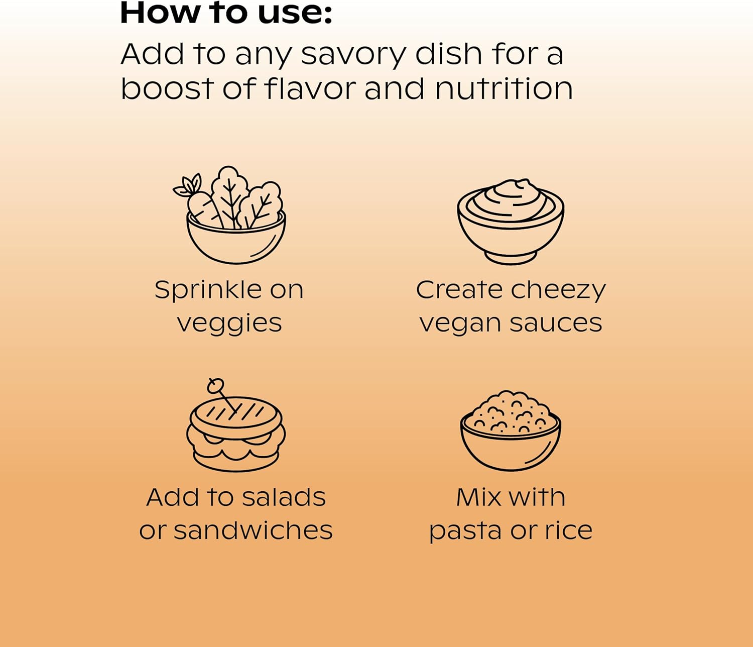 Vegan Nutritional Yeast Flakes with Prebiotics, Probiotics, B12, and D3 - 5.3 oz. (BBQ Flavor)