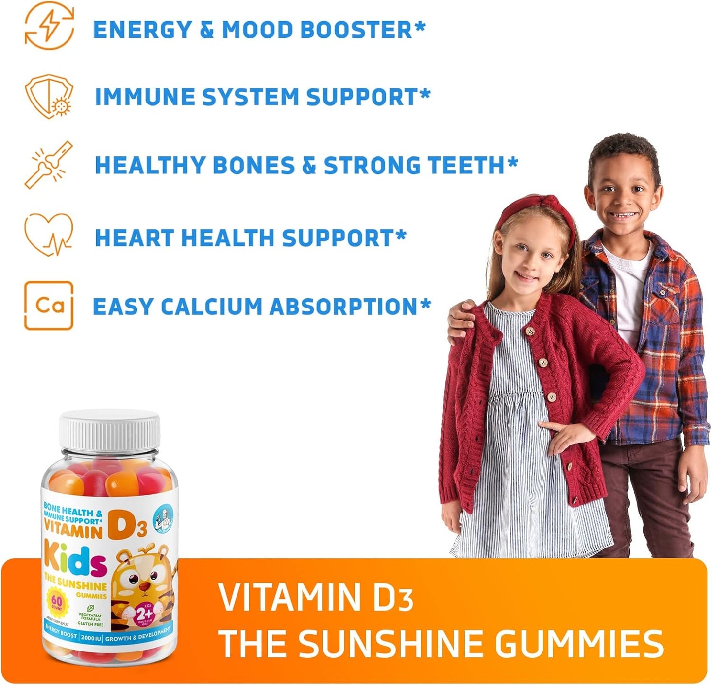 Vegan Omega 3 Softgels and Vitamin D Gummies for Kids & Adults by DR. MORITZ