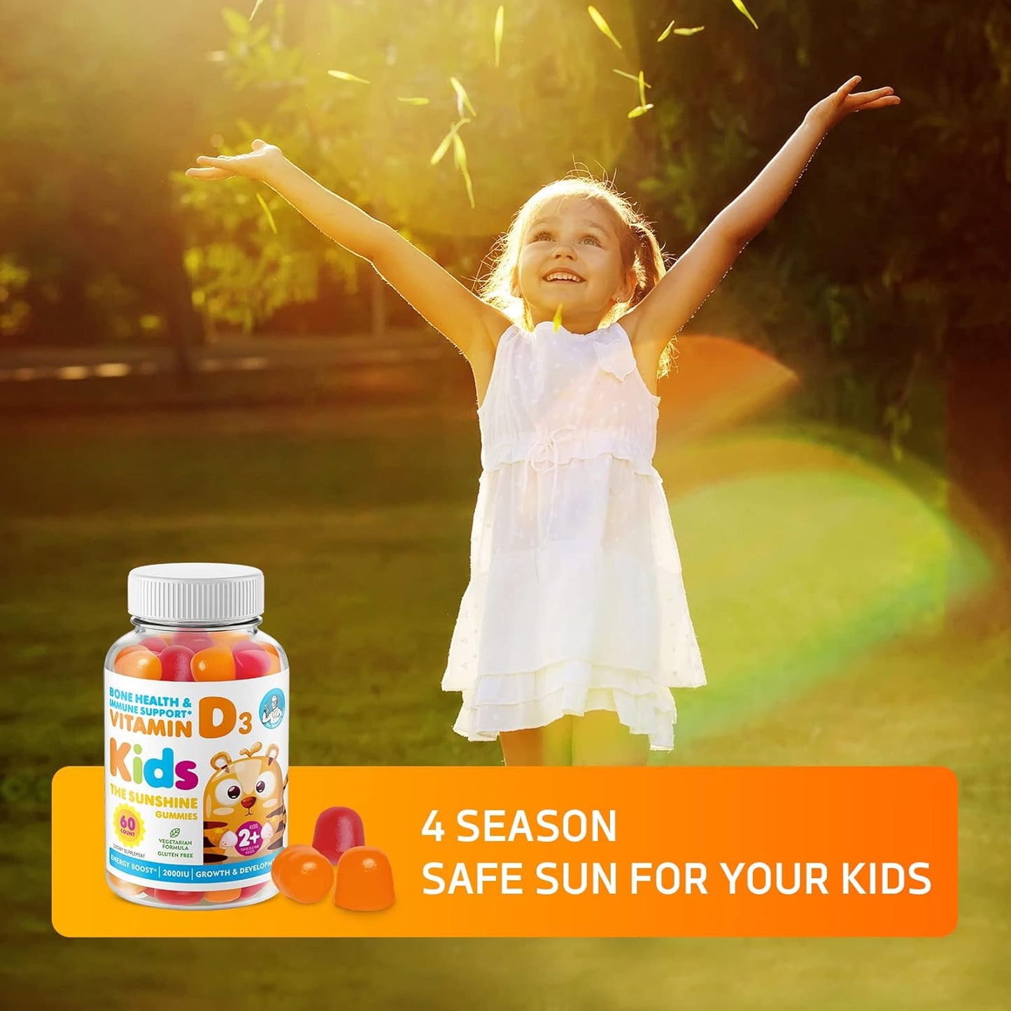 Vegan Omega 3 Softgels and Vitamin D Gummies for Kids & Adults by DR. MORITZ
