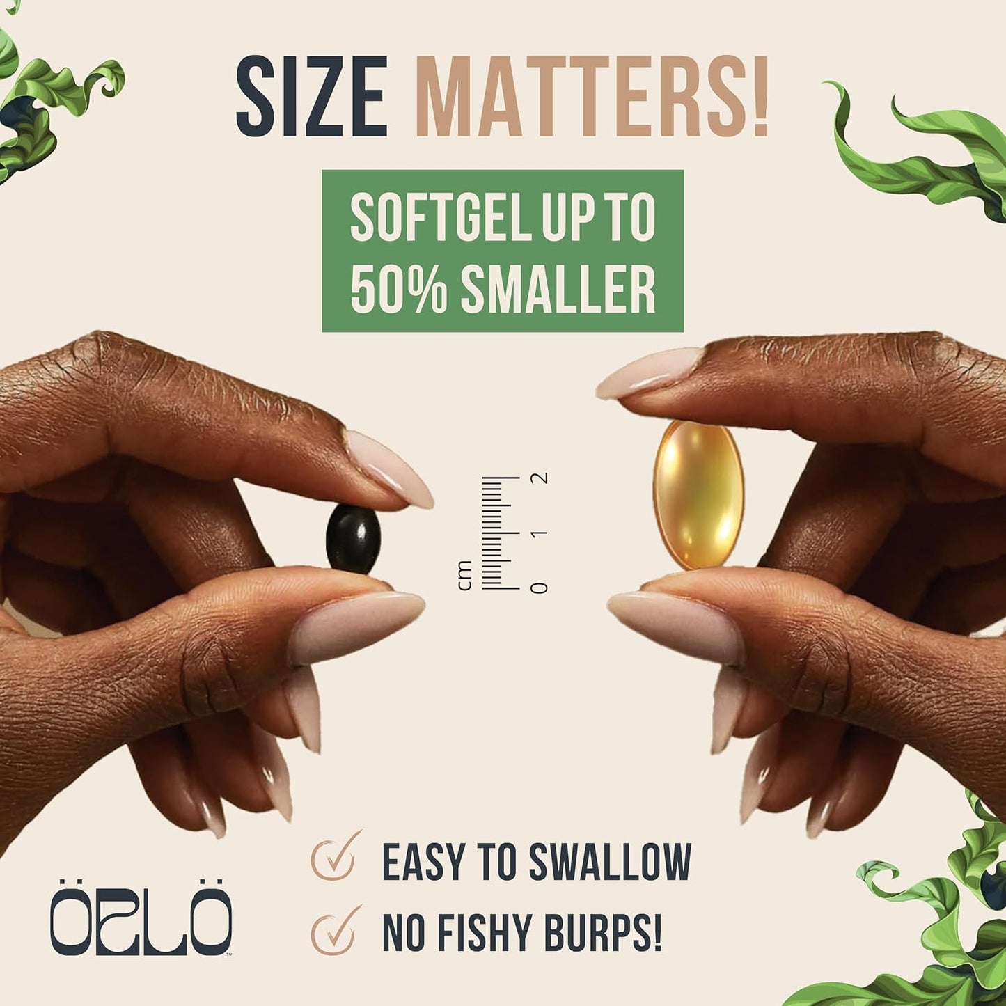 Vegan Omega 3 Supplement with Triple Strength Plant Based DHA & EPA Fatty Acids - Algae Omega-3 Oil - Sustainable Krill or Fish Oil Alternative - 120 Mini Softgels Kit