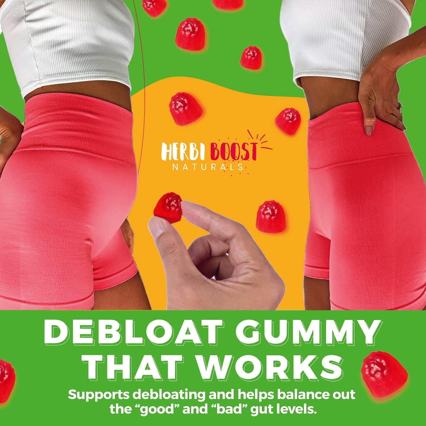 Vegan Prebiotic Fiber Gummies for Adults & Kids - Digestion Support & Bloating Relief with Chicory Root Enzymes