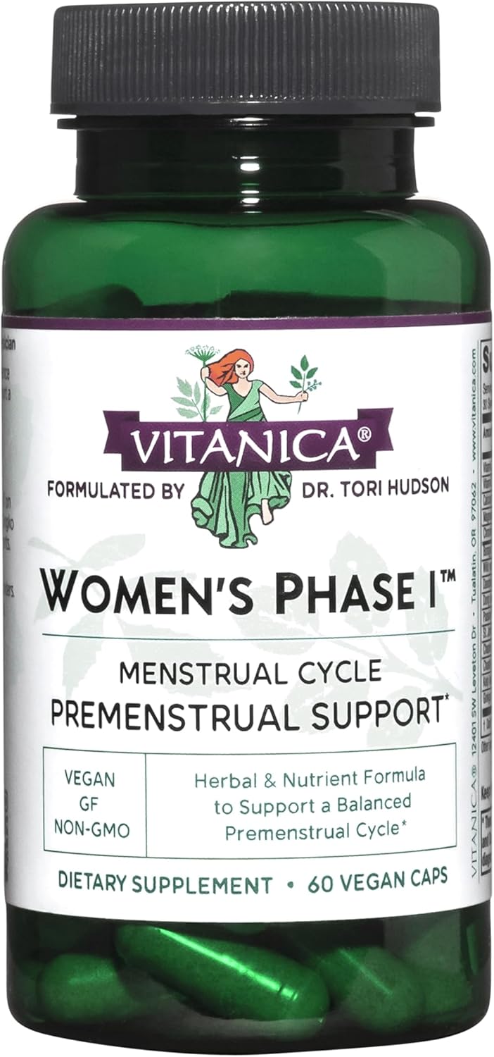 Vegan Premenstrual Support: Vitanica Women's Phase I, 60 Capsules