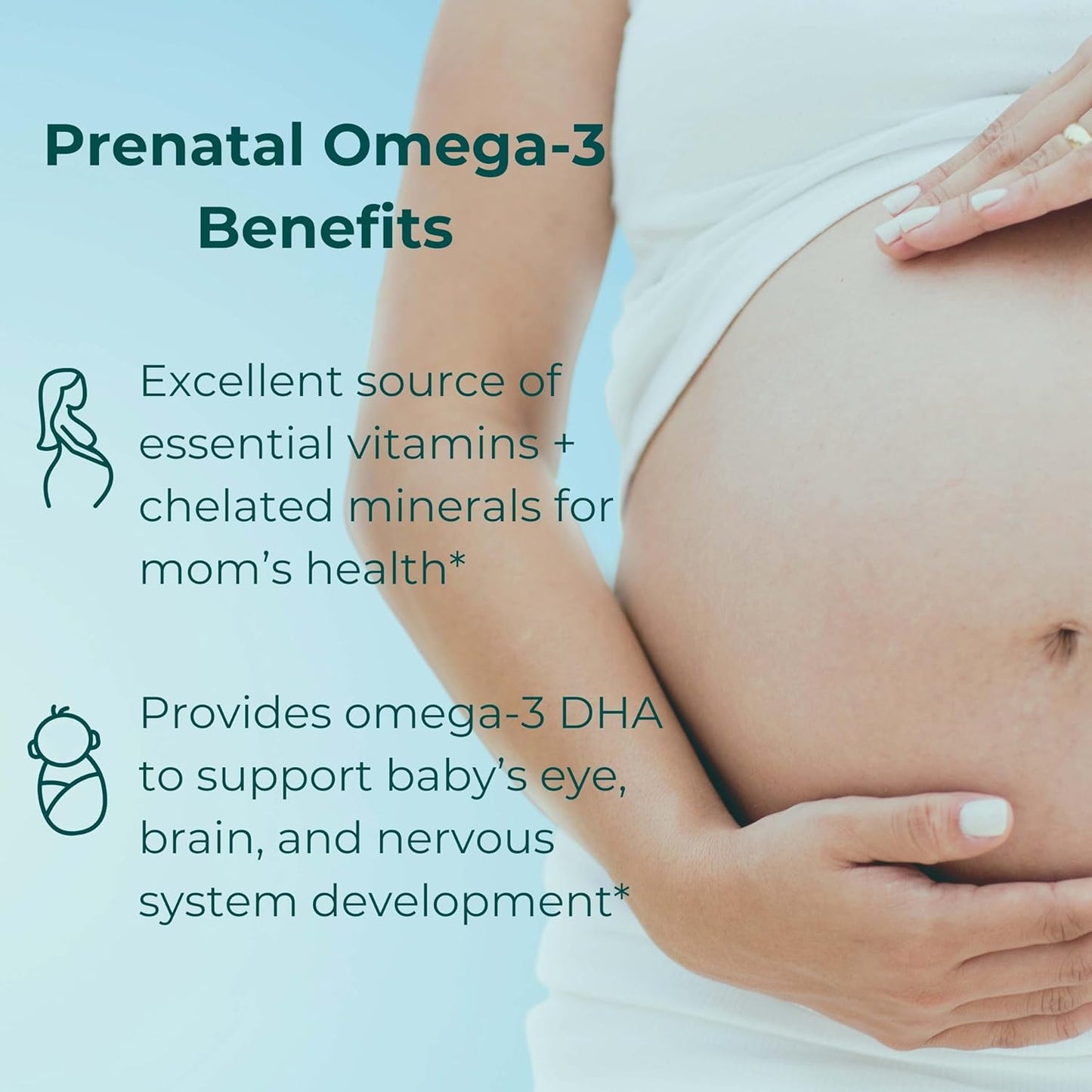 Vegan Prenatal Multivitamin Bundle with Iwi Omega-3, 30 Servings, Plant-Based Algae Omega 3, Krill & Fish Oil Alternative, No Fishy Taste