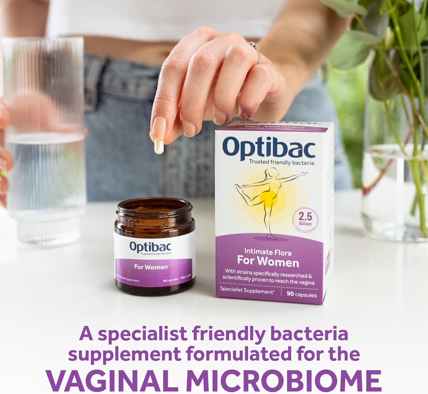 Vegan Probiotic for Women - Supports Vaginal and Urinary Tract Health - 30 Capsules