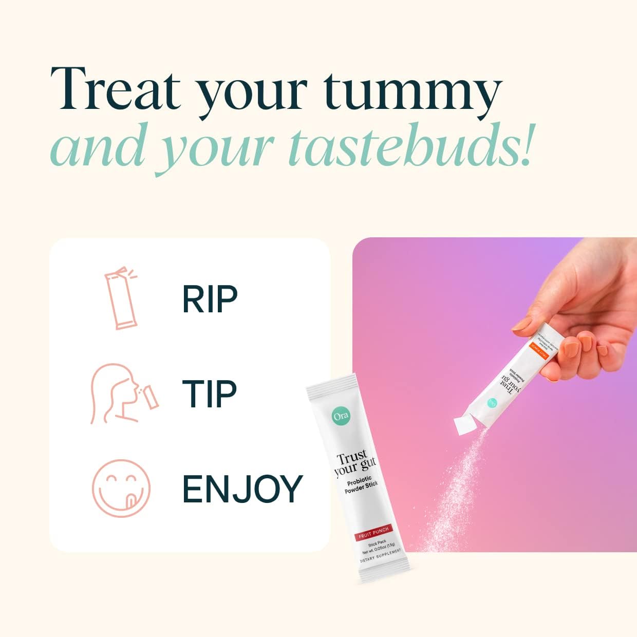 Vegan Probiotic Pixies with Prebiotics for Digestive Health - Dairy-Free & Gluten-Free, No Sugar - 30 Fast Dissolving Powder Sticks - BoostGo Australia