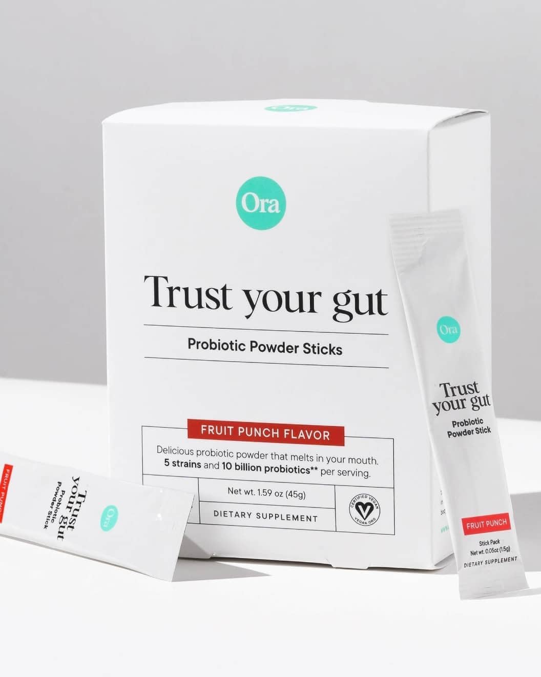 Vegan Probiotic Pixies with Prebiotics for Digestive Health - Dairy-Free & Gluten-Free, No Sugar - 30 Fast Dissolving Powder Sticks - BoostGo Australia