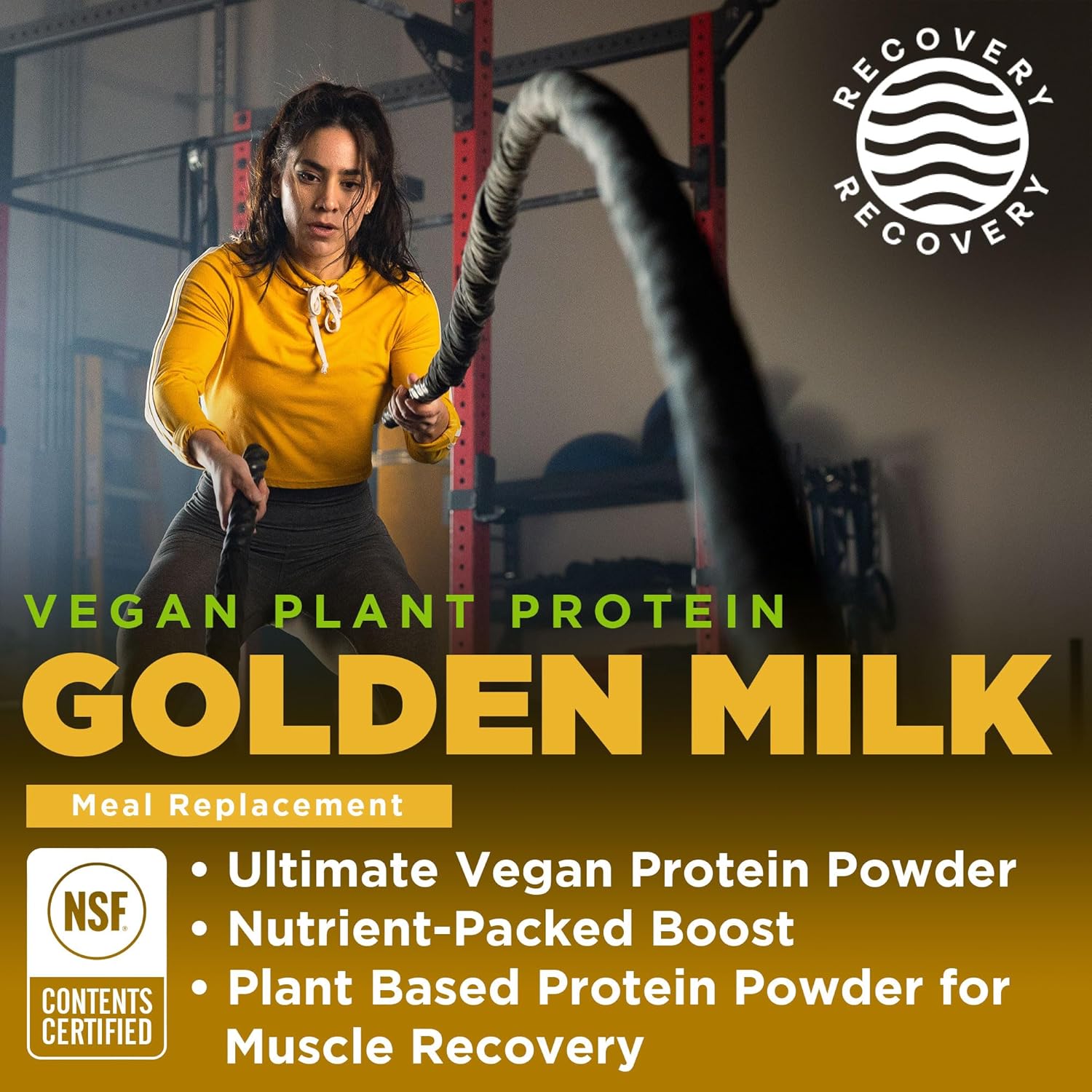 Vegan Protein Powder with BCAAs and Golden Milk in Berry Lemonade Flavor - 10.58oz