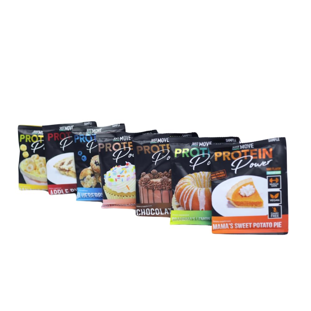 Vegan Protein Sample Pack - 7 Flavors, Organic, Dairy-Free, Soy-Free, Gluten-Free, Keto-Friendly, Peanut-Free, 20g Protein, Low Carb, Non-GMO