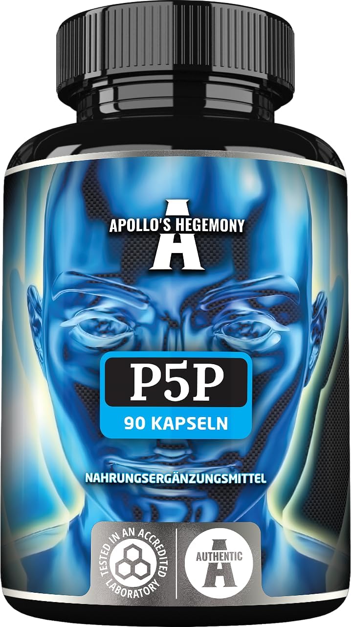 Vegan Pyridoxal-5-Phosphate 50mg Capsules - 90ct - 3 Month Supply - Vitamin B6 Supplement for Nervous System & Mood Support