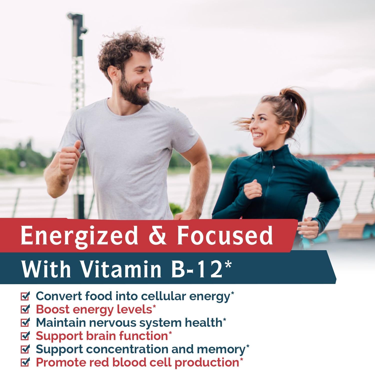 Vegan Sublingual Vitamin B12 5000mcg Tablets, Peach Flavor, Supports Energy & Nervous System, 240 Fast Dissolve Tablets