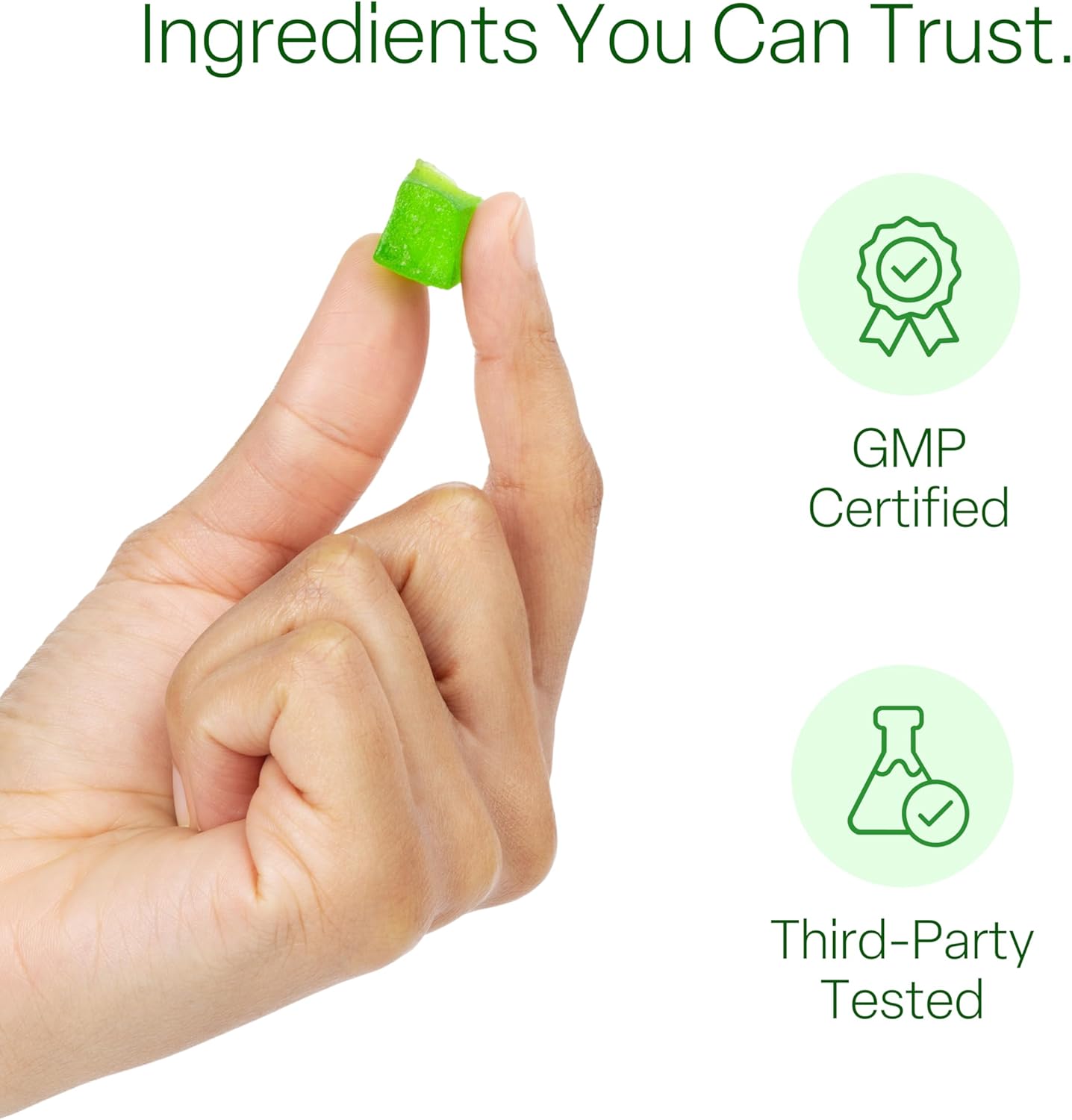 Vegan Sugar Free Creatine Gummies with Taurine & B12 - Boost Energy, Focus & Muscle | Gluten-Free | 120 ct Green Apple Flavor