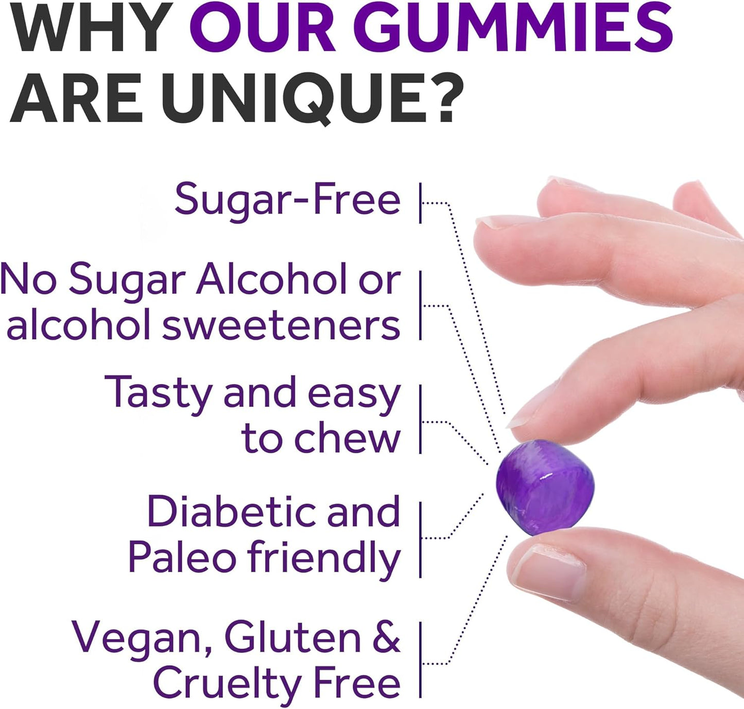 Vegan Sugar-Free Magnesium Citrate Gummies for Better Sleep - Non-GMO Supplement for Adults, Teens, and Kids - Mixed Berry Flavor - 240 Chews