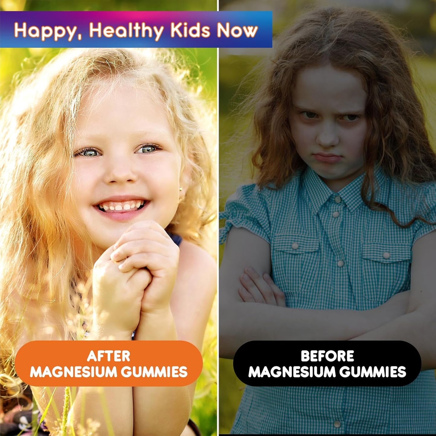 Vegan Sugar-Free Magnesium Gummies for Kids & Adults - Supports Sleep, Brain, Immune, & Bone Health - Orange Flavored Supplement - 60ct