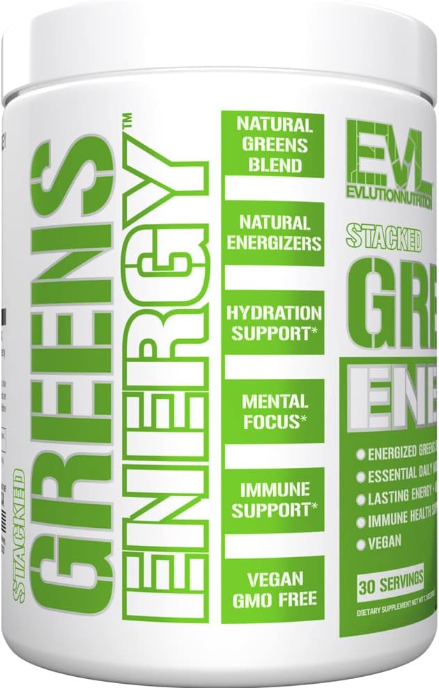 Vegan Super Greens Powder with Multivitamin for Energy & Immune Support