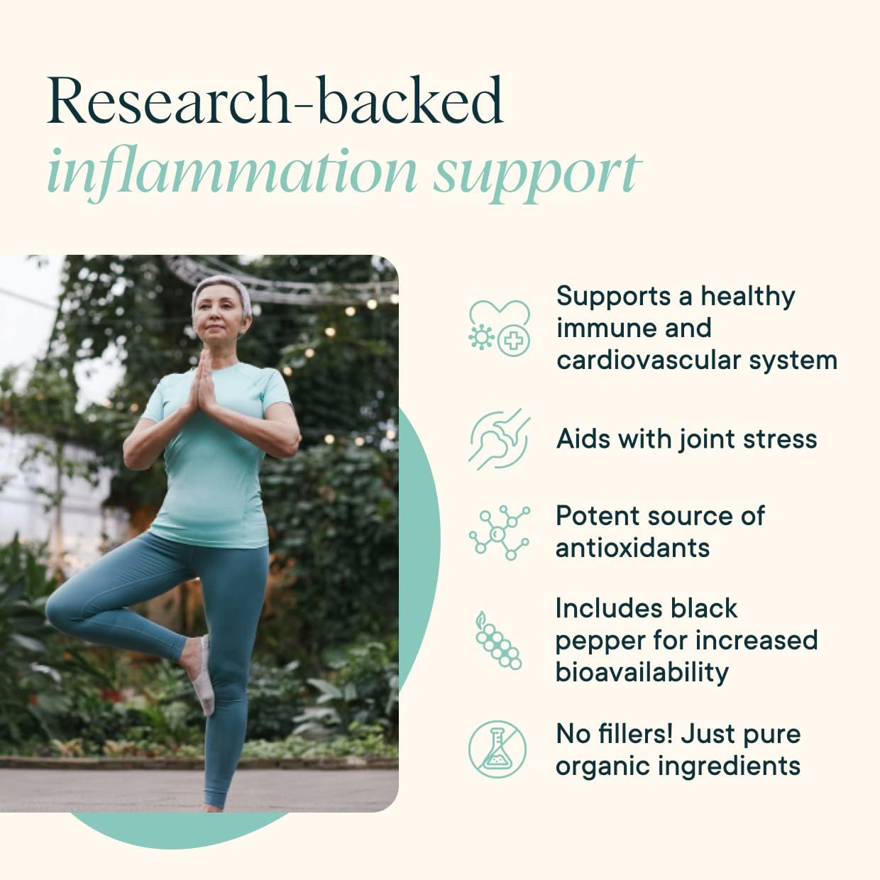 Vegan Turmeric Curcumin with Piperine Tablets for Joint & Cardio Health - Supports Cognitive Function - 90 Tablets