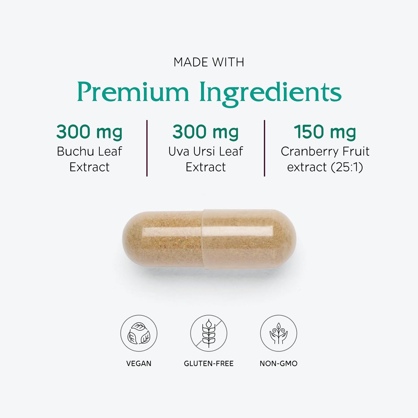Vegan Urinary Tract Support Supplement: Vitanica CranStat Extra, 60 Capsules