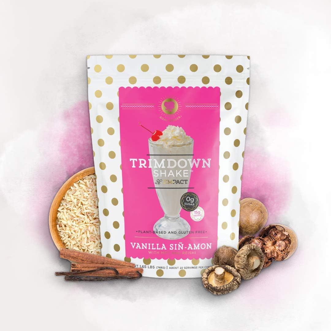 Vegan Vanilla Cinnamon Trimdown Shake - Empact Bars Protein Powder - Keto, Gluten-Free, Non-GMO - 1.65 lb