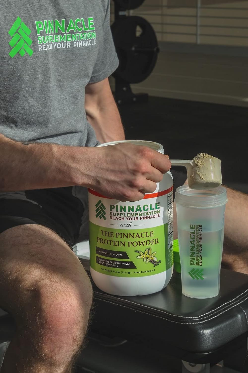 Vegan Vanilla Plant Protein Powder - 31g Pea & Rice Protein, Keto-Friendly, Low Carb, Sugar-Free - 30 Servings