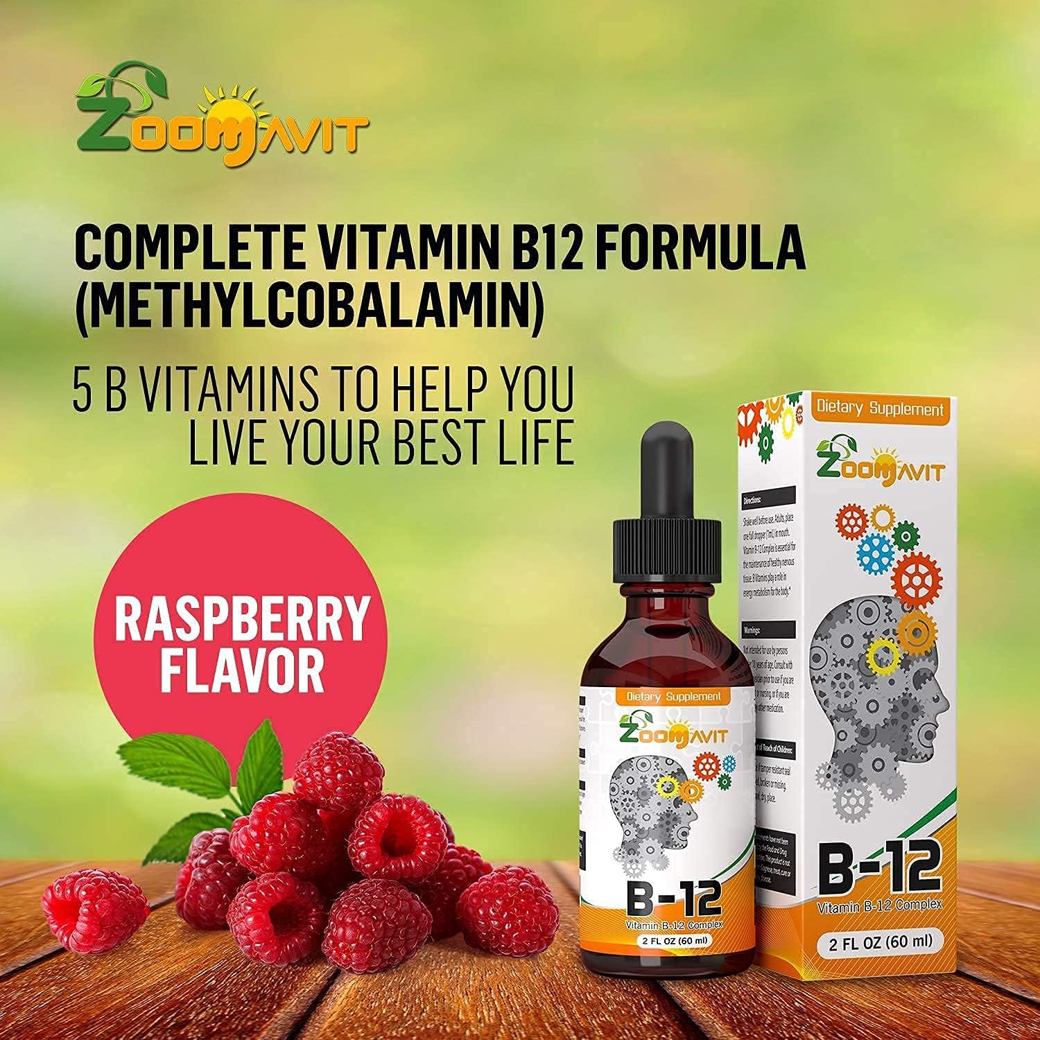 Vegan Vitamin B Complex and D3 K2 Drops for Optimal Health and Wellness