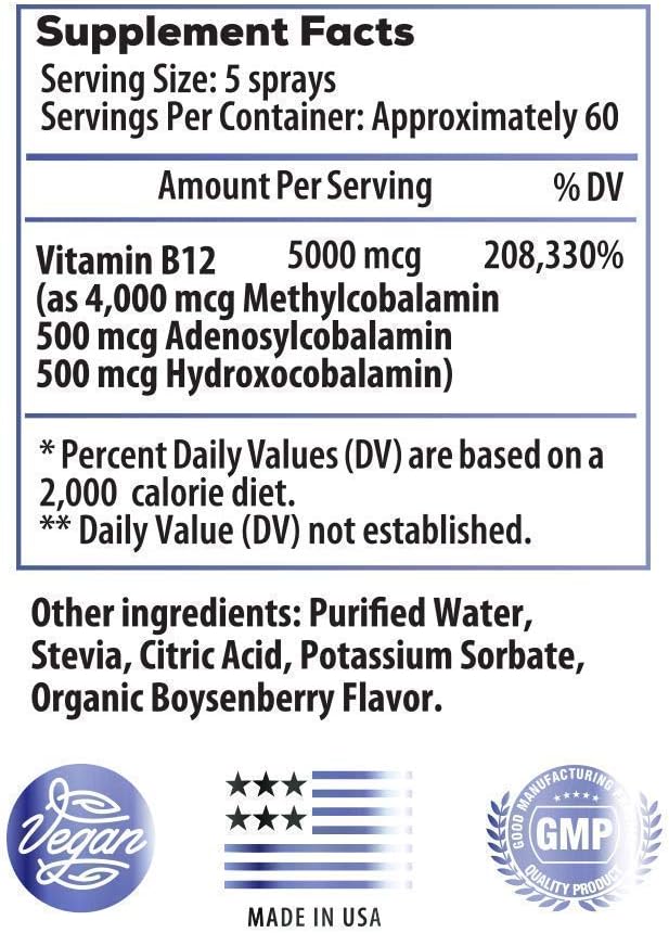 Vegan Vitamin D3 + MK7 Sublingual Spray with Full Spectrum B12