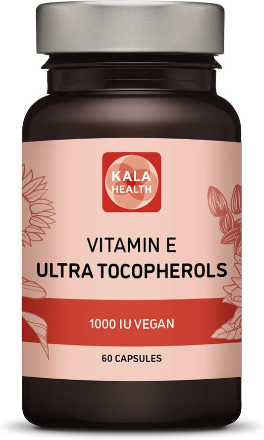 Vegan Vitamin E Supplement with All 4 Tocopherols - 1000 IU Ultra Tocopherol - Alpha, Beta, Gamma, Delta - 450mg - Kala Health - BoostGo Australia