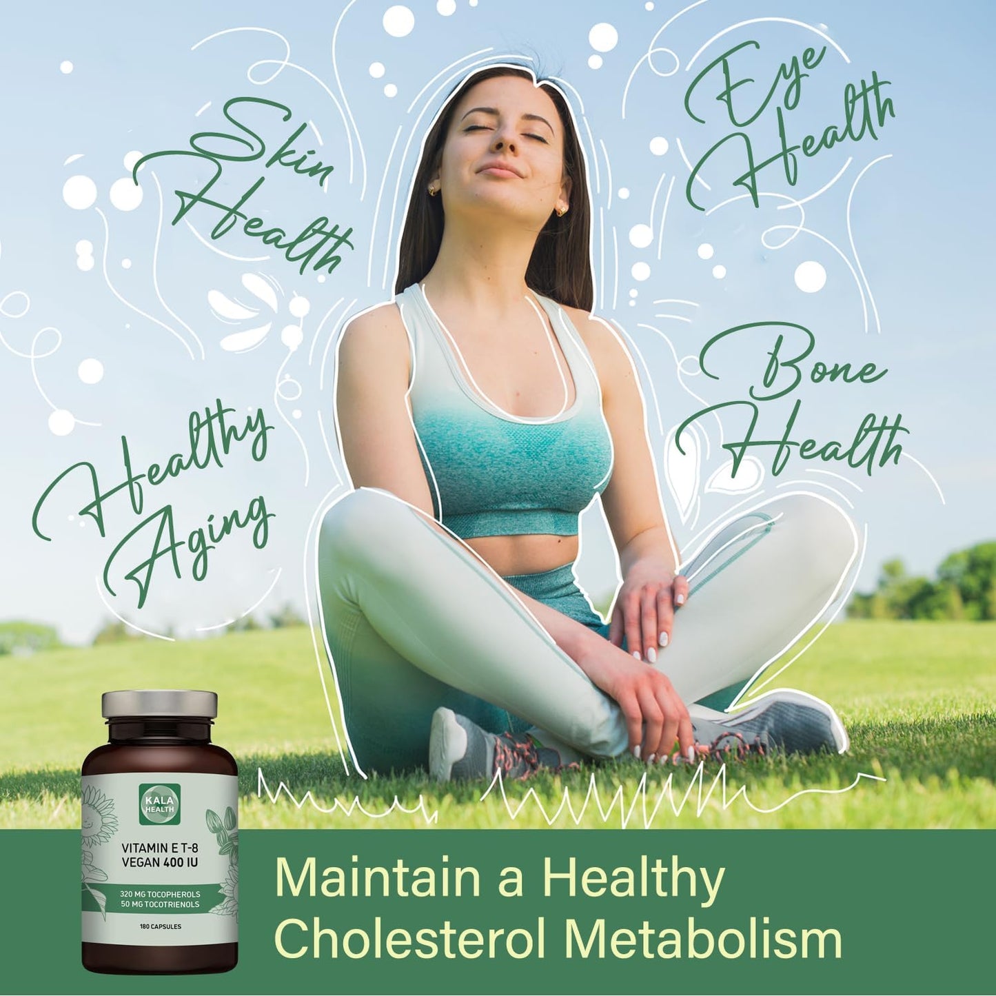 Vegan Vitamin E Supplement with All 8 Tocopherols and Tocotrienols - 400 IU Alpha, Beta, Gamma, Delta Variants - BoostGo Australia