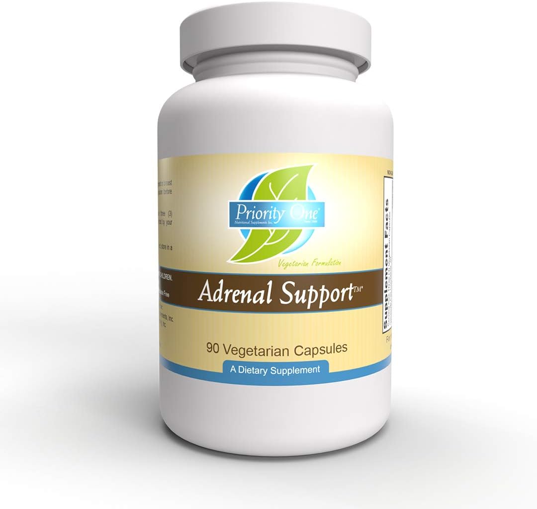Vegetarian Adrenal Support Capsules - 90 Count by Priority One Vitamins